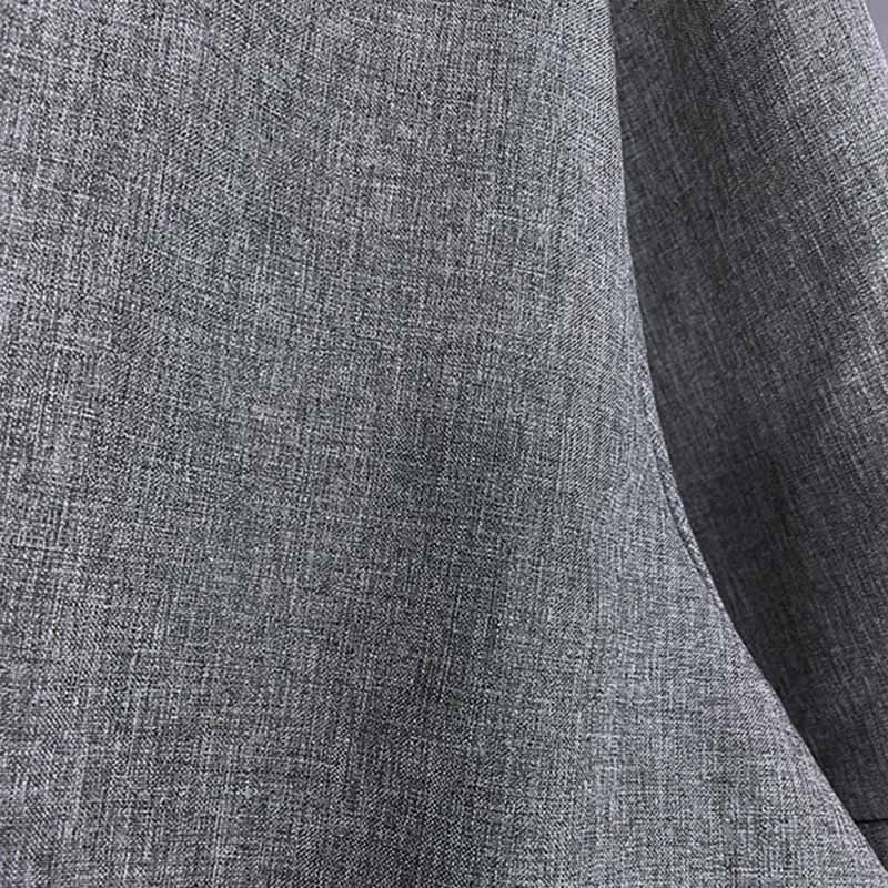 【24-hour shipping out】Men's Solid Color Lapel Cotton Linen Short Sleeve Shirt 82339241X